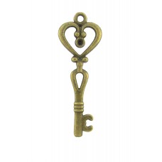 Anhänger Schlüssel, lang, antik bronzef.